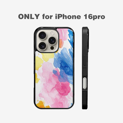 iPhone 16 Pro Case — Trans Strong Watercolor Seamless Pattern Vibrant, Original Design Phone Case