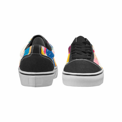 WOMEN'S Ice Cream Motif Lace-Up Canvas Aesthetic Custom Shoes