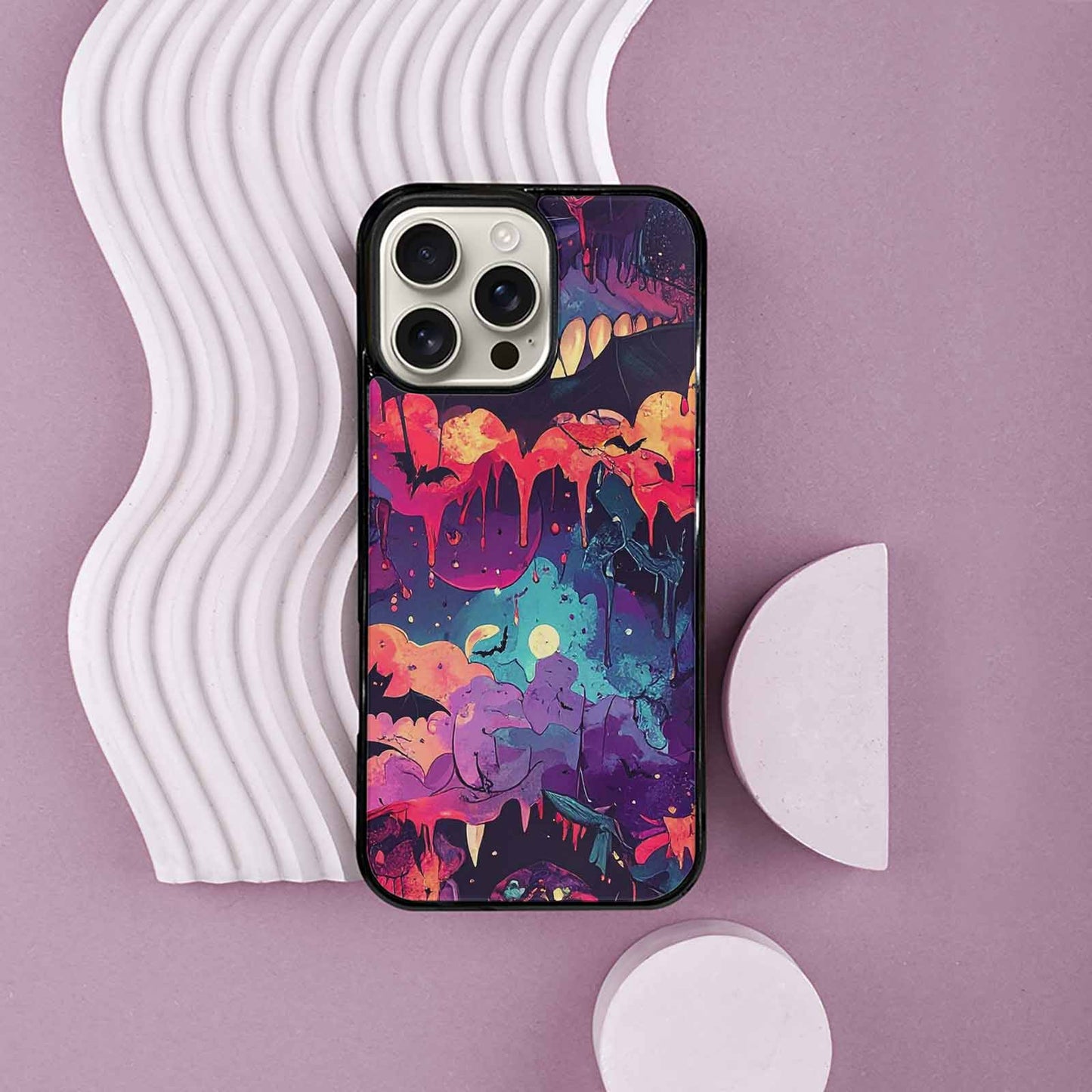 iPhone 16 Pro Max Case — Vampire Fangs Bats Vampire Fangs And, Custom Printed Phone Case