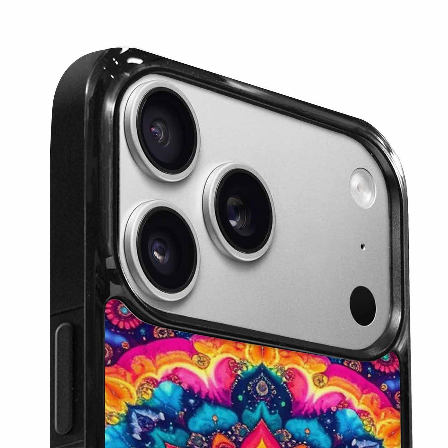 iPhone 17 Pro Case — Tie Dye Mandala Art Seamless Tie, Custom Made Phone Cover