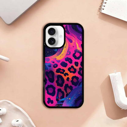 iPhone 17 Case — Leopard Print Galaxy Seamless Animal Print, Custom Phone Case
