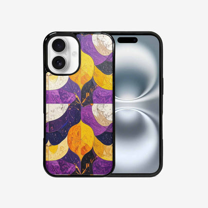 iPhone 16 Case — Nonbinary Flag Color Theme Small Rainbow, Custom Printed Phone Case