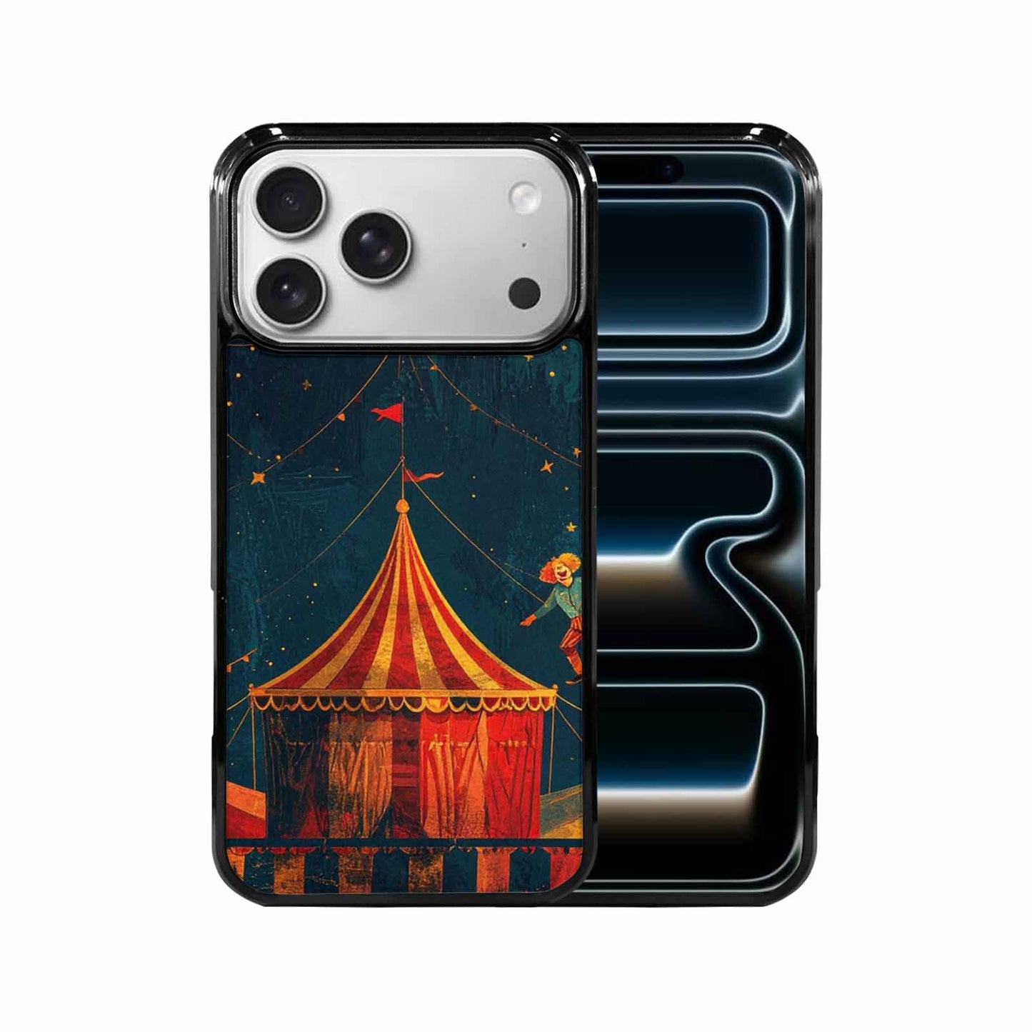 iPhone 17 Pro Max Case — Vintage Circus Art Pattern Retro Vintage, Custom Designed Case Cover