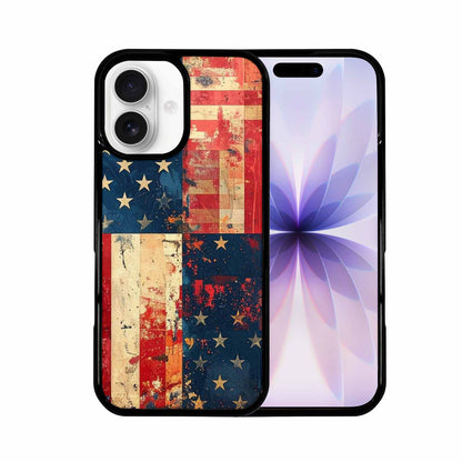 iPhone 17 Case — Small American Flag Stars Galaxy Space, Personalized Phone Case