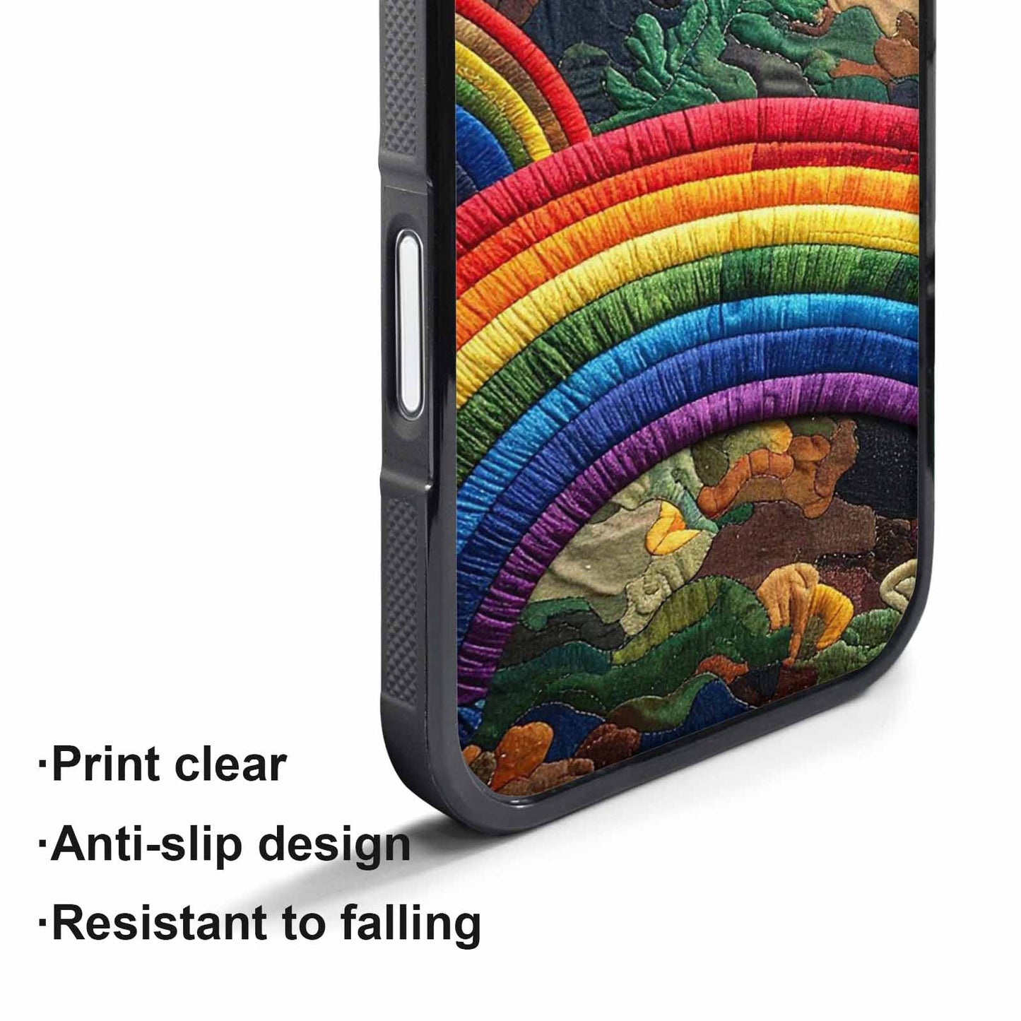 iPhone 17 Pro Case — Vivid Camo Rainbow Arc Camo, Customized Protective Case