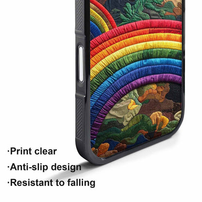 iPhone 17 Pro Case — Vivid Camo Rainbow Arc Camo, Customized Protective Case