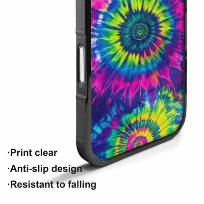 iPhone 17 Case — Tie Dye Neon Acid Tie Dye, Custom Print Case Cover