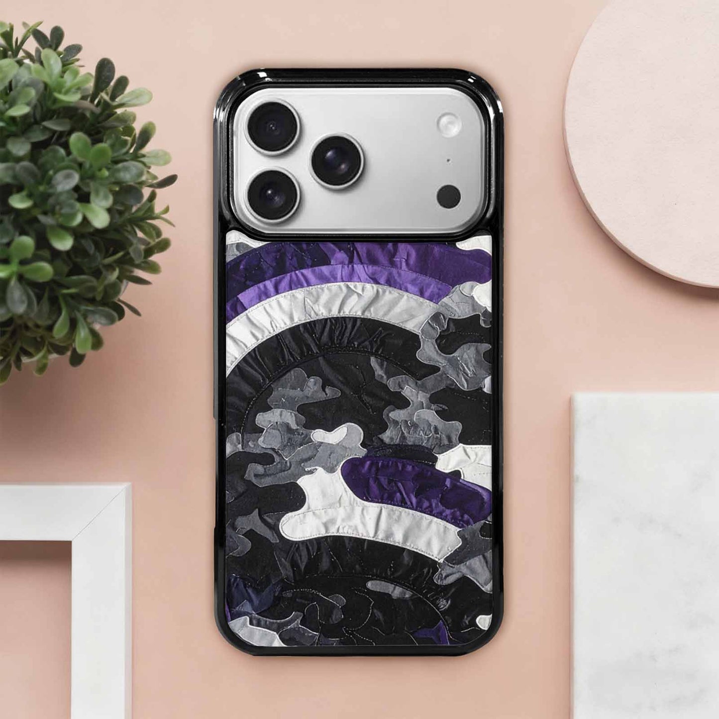iPhone 17 Pro Max Case — Vivid Camo Asexual Camo, Custom Printed Phone Case