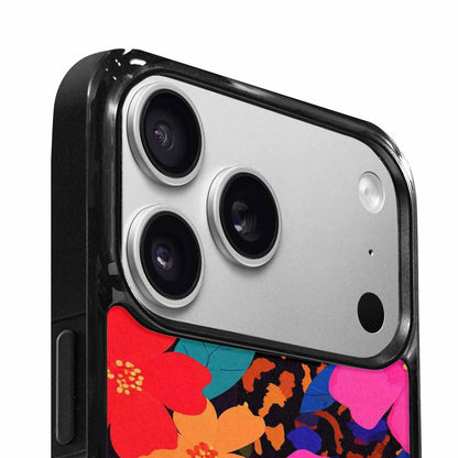 iPhone 17 Pro Max Case — Leopard Print Floral Seamless Animal Print, Custom Printed Phone Case