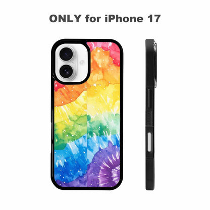 iPhone 17 Case — Tie Dye Spiral Rainbow Tie Dye, Custom Made Phone Cover