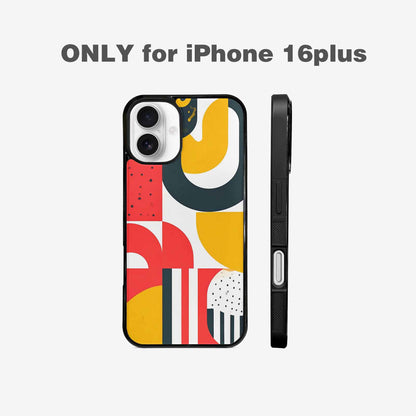 iPhone 16 Plus Case — 1990s Memphis Art Pattern, Original Design Phone Case