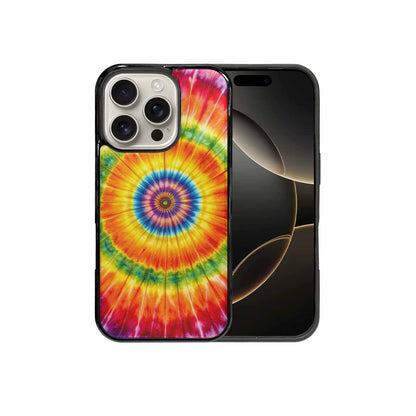 iPhone 16 Pro Case — Rainbow Spiral Tie Dye Custom, Custom Made Phone Cover