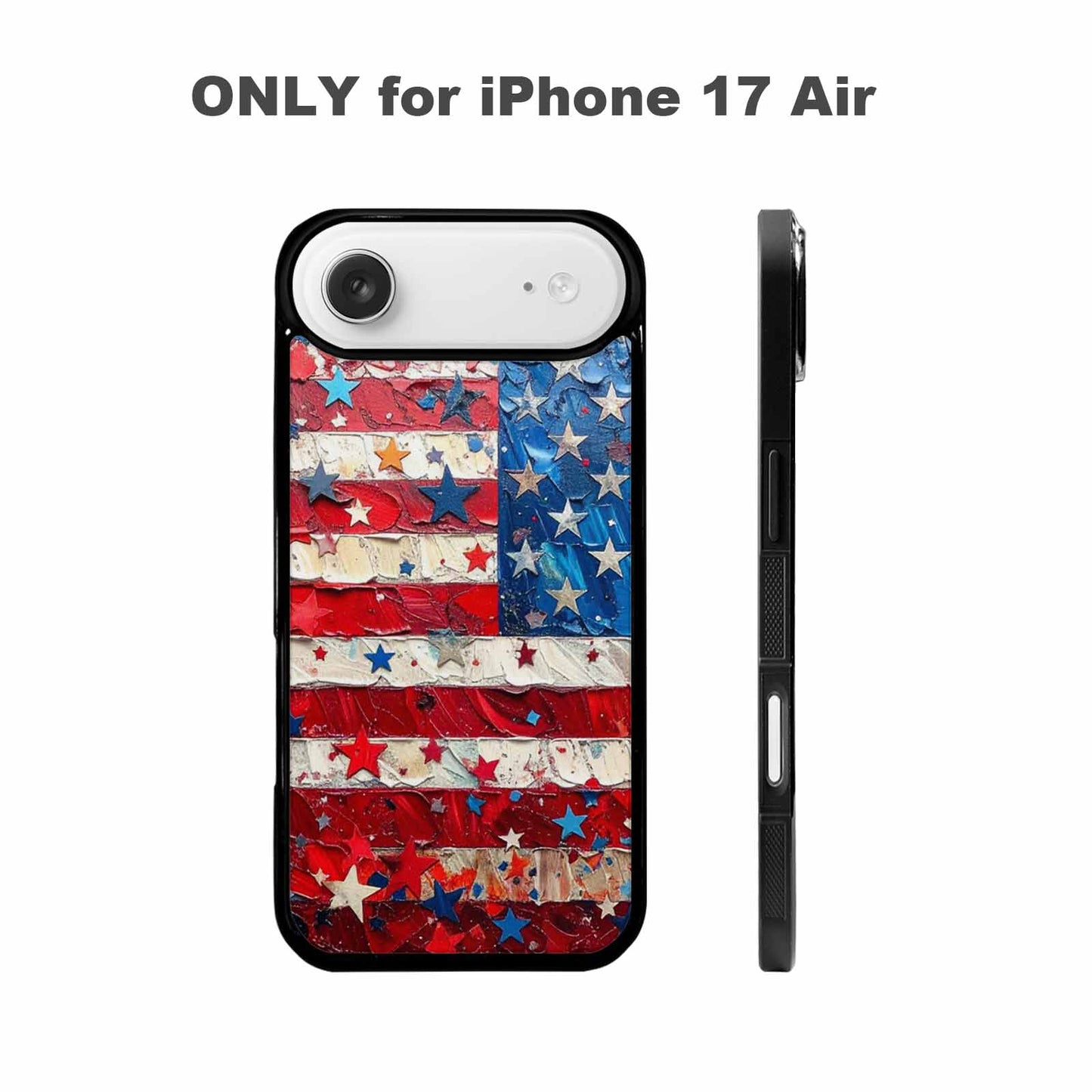 iPhone 17 Air Case — Patriotic Stars And Stripes American Galaxy, Personalized Phone Case