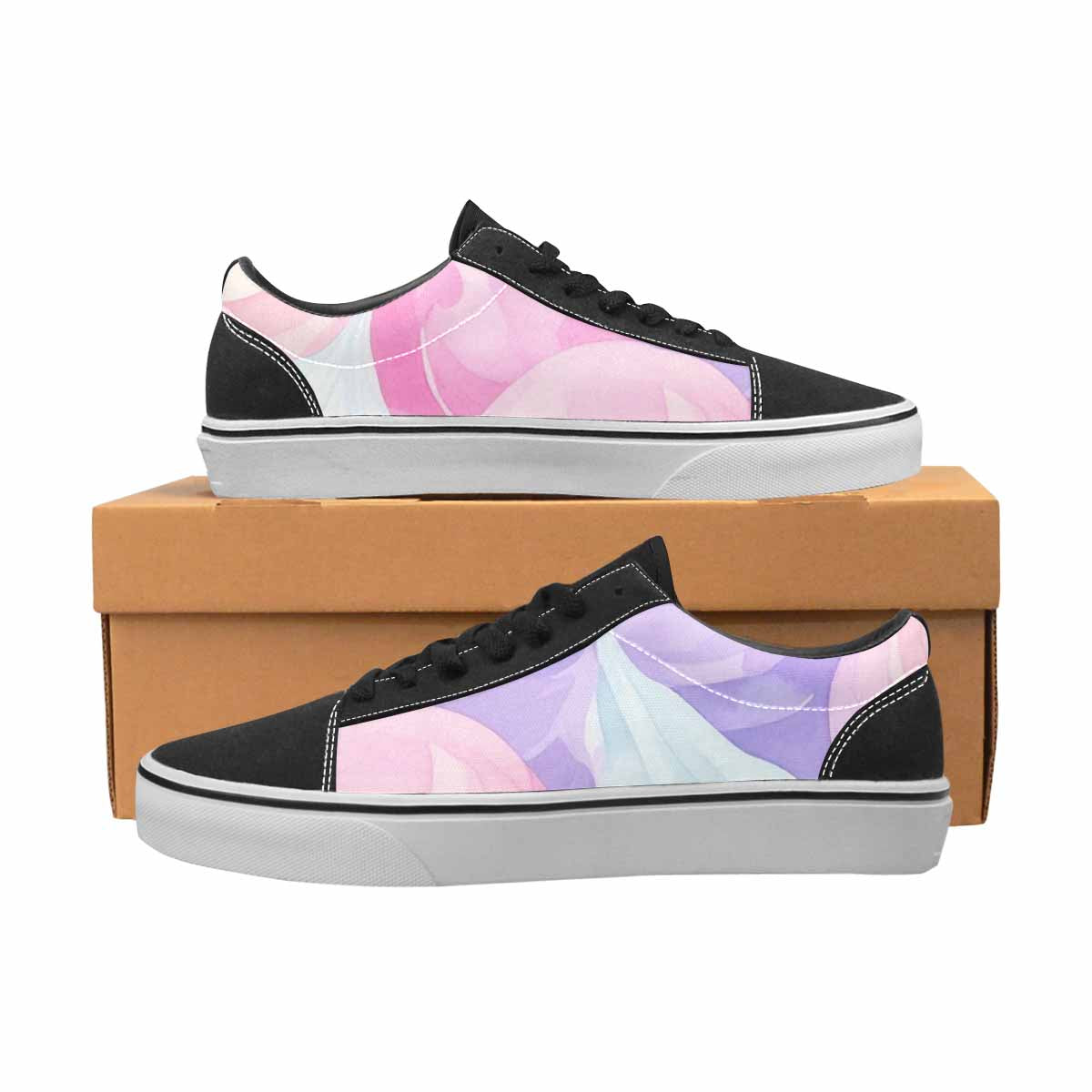 WOMEN'S Tie Dye - Canvas Lace-Up Dark Academia Custom Sneakers