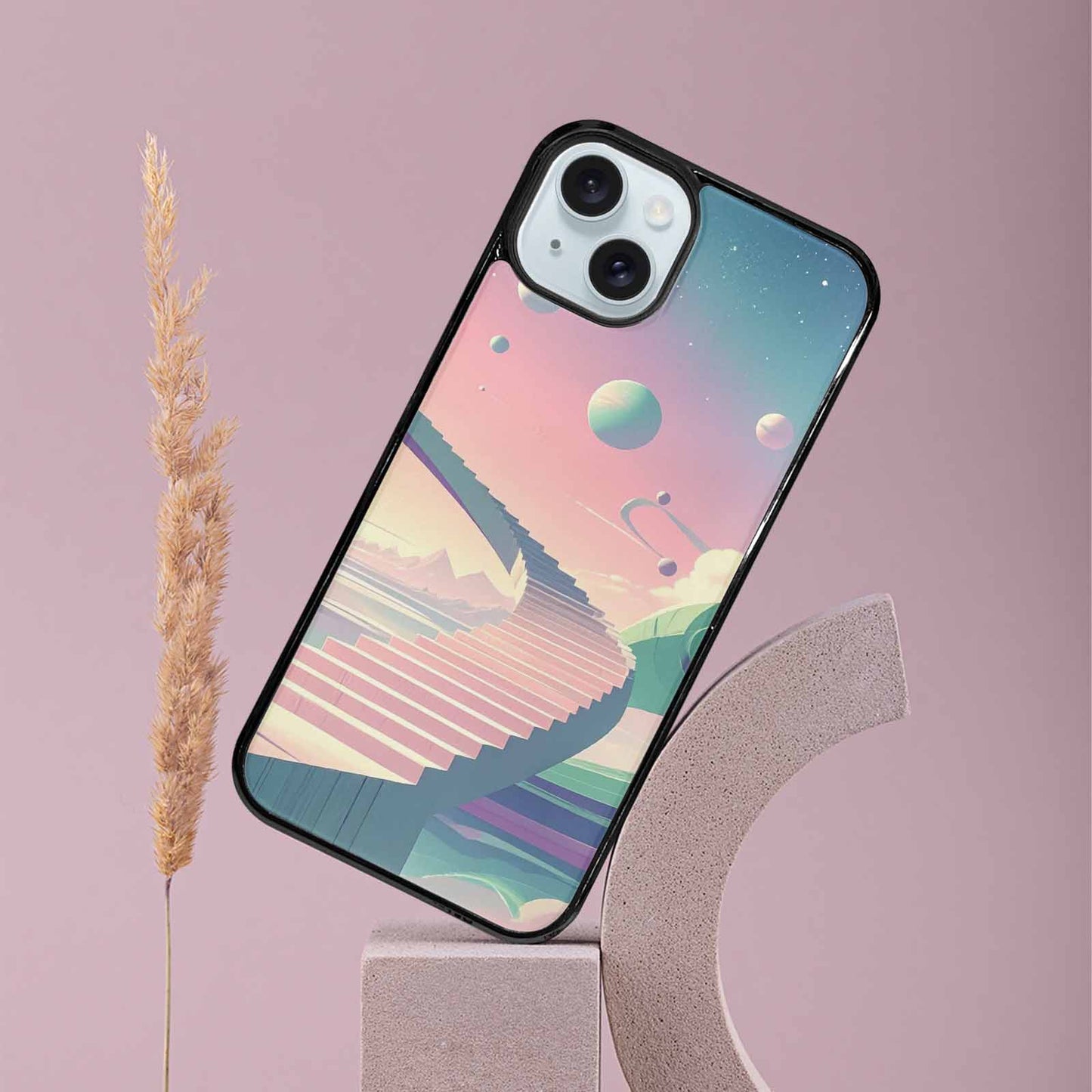 iPhone 15 Plus Case — 1930s European Surrealist Art Style Dreamlike, Custom Print Case Cover