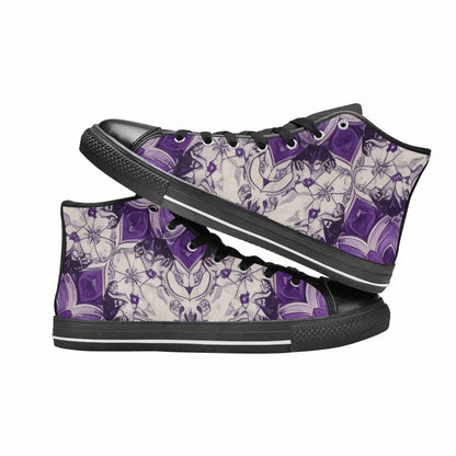 MEN'S Mandala High Top Canvas Grunge Custom Shoes