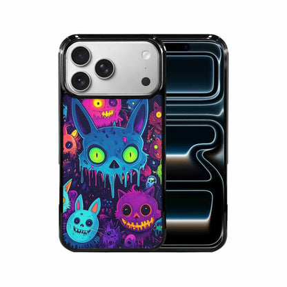 iPhone 17 Pro Max Case — Mixed Toxic Glow Creature Cartoon Cute, Custom Printed Phone Case