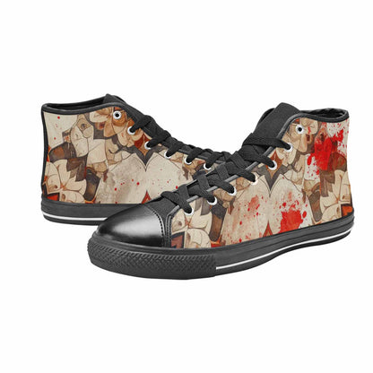 WOMEN'S Mandala High Top Canvas Dark Academia Custom Sneakers