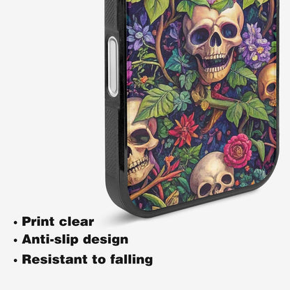 iPhone 16 Plus Case — Skulls Botanicalskulls Pattern, Customized Protective Case