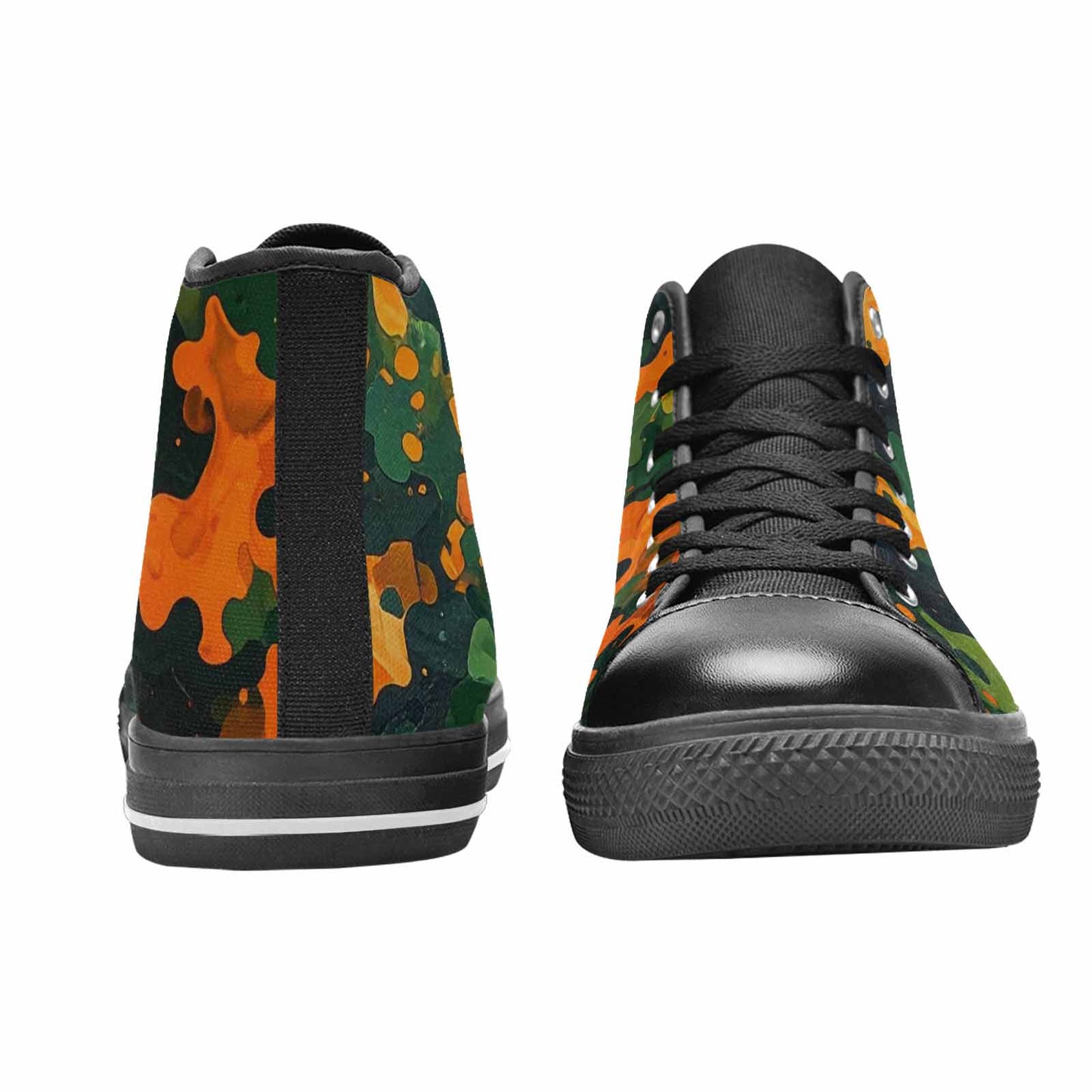 MEN'S Military Camouflage Blotch High Top Canvas Y2K Custom Sneakers