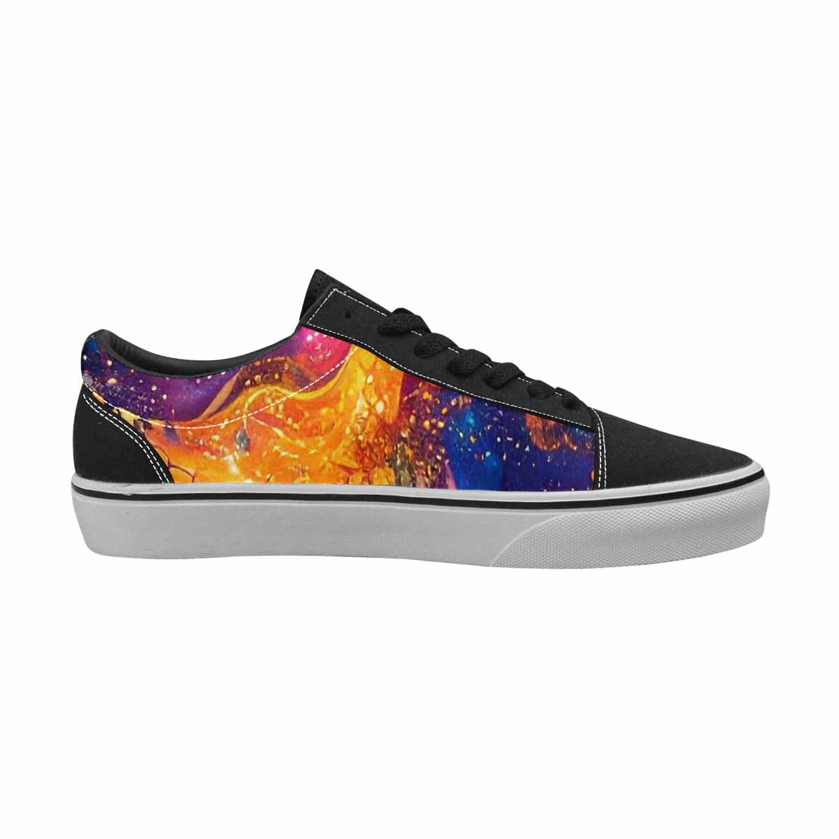 WOMEN'S Galaxy Snake Print Canvas Lace-Up Grunge Shoes