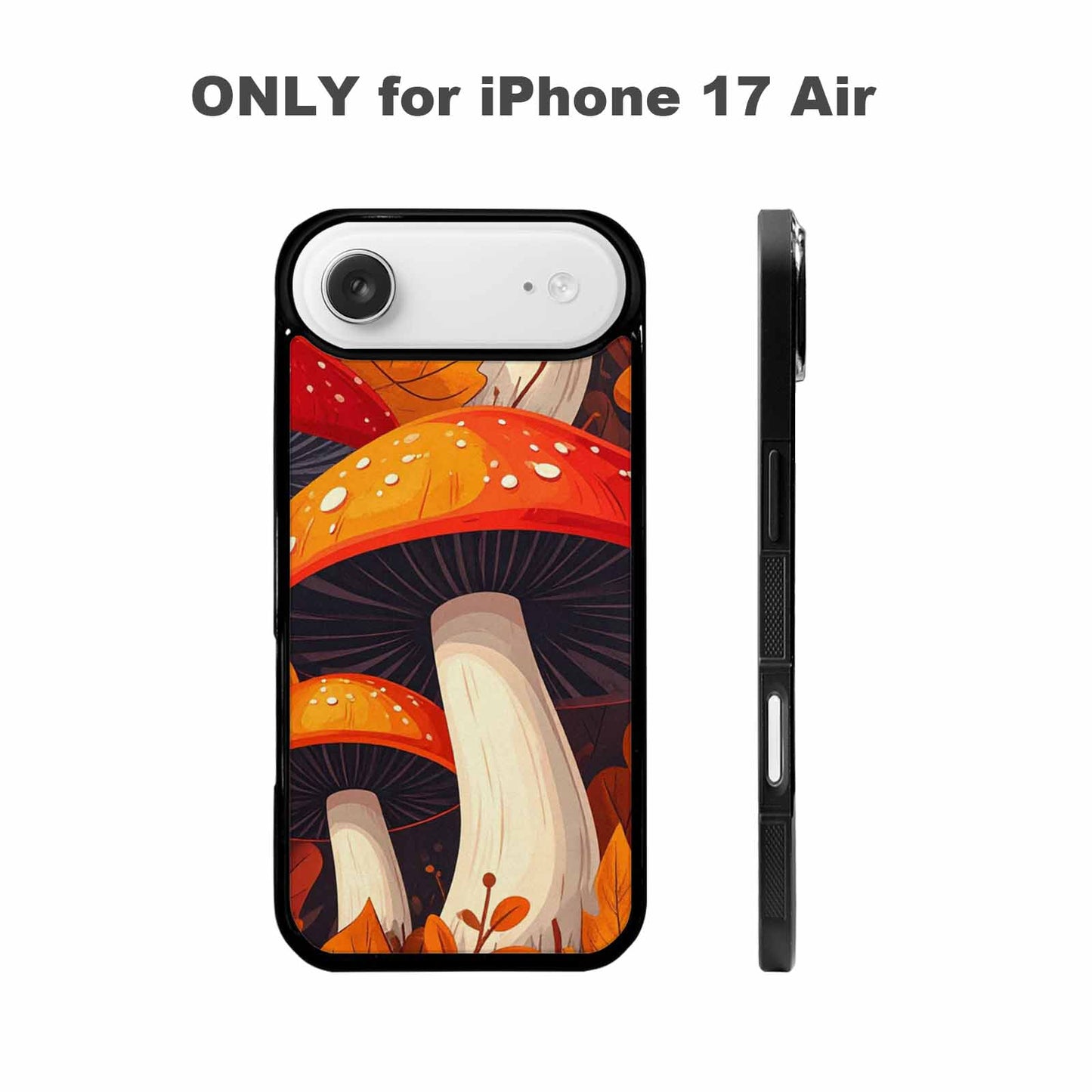 iPhone 17 Air Case — Bold Autumn Mushroom Original Art, Customized Protective Case