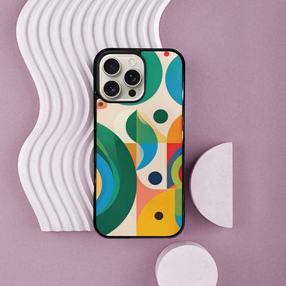 iPhone 16 Pro Max Case — 1960s Mod Cartoon Art Pattern, Custom Print Case Cover