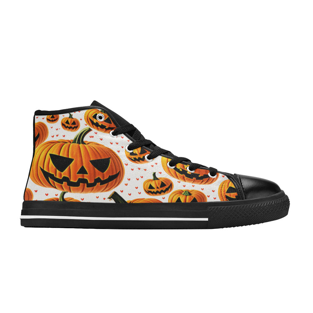 MEN'S Halloween Art 3 Men’S High Top Canvas Grunge Custom Shoes