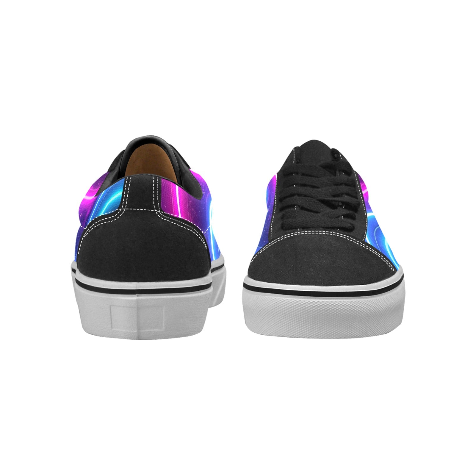 WOMEN'S 1980S Neon Cartoon Art Low Top Skateboarding Dreamcore Custom Sneakers