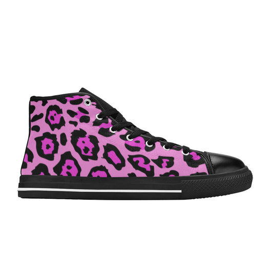 WOMEN'S Animal Print 00126 High Top Canvas Wallpaper Art Custom Shoes
