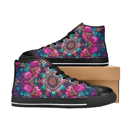 WOMEN'S Test High Top Canvas Grunge Sneakers