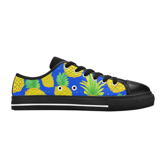 WOMEN'S More Pineapples 2 Canvas Neon Fantasy Shoes