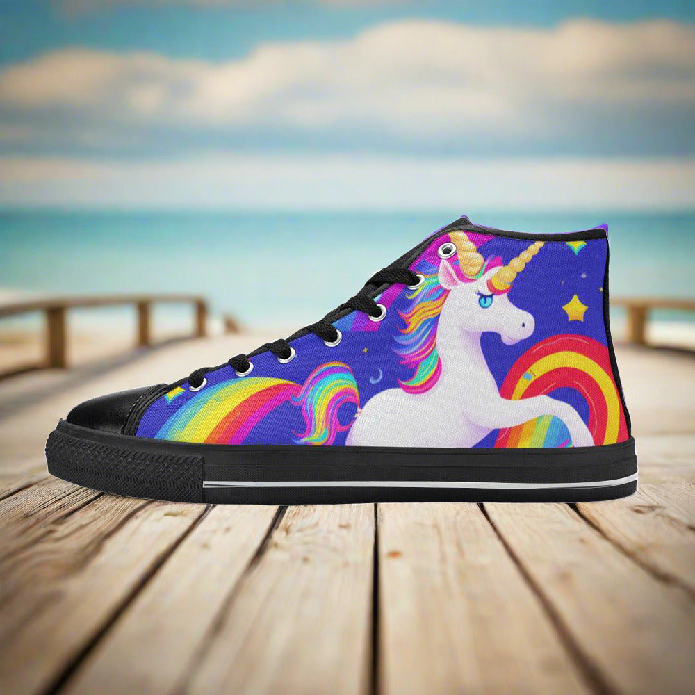 Butterfly Rainbow Pastel Soft Custom MEN Bold Art - Freaky Shoes | Custom Art Sneakers