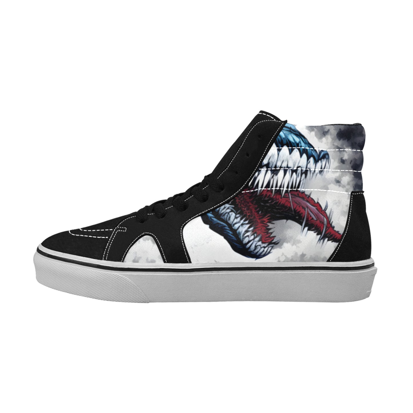 WOMEN'S Demon Art Long Teeth High Top Skateboarding Aesthetic Shoes