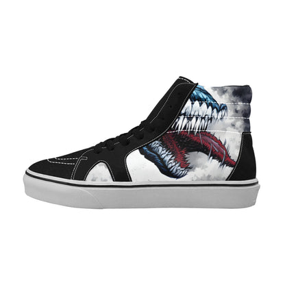 WOMEN'S Demon Art Long Teeth High Top Skateboarding Aesthetic Shoes