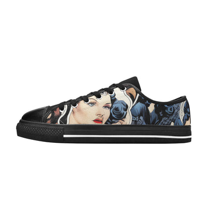 MEN'S Cc Retro Faces Canvas Wallpaper Art Shoes