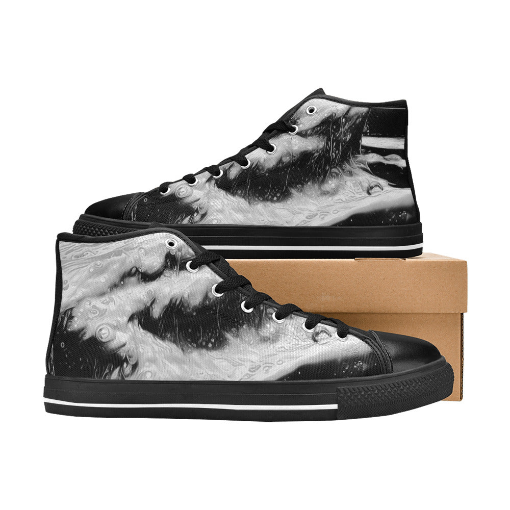 WOMEN'S Cc Acid Bath Drip High Top Canvas Cottagecore Custom Shoes