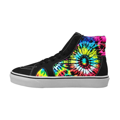 WOMEN'S Cc Tie Dye Art High Top Skateboarding Dreamcore Shoes