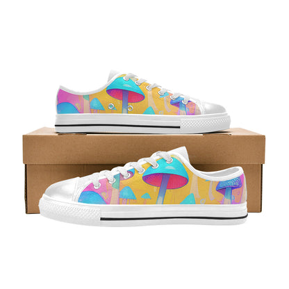 WOMEN'S Cc Mushroom Art 3 Canvas Wallpaper Art Sneakers