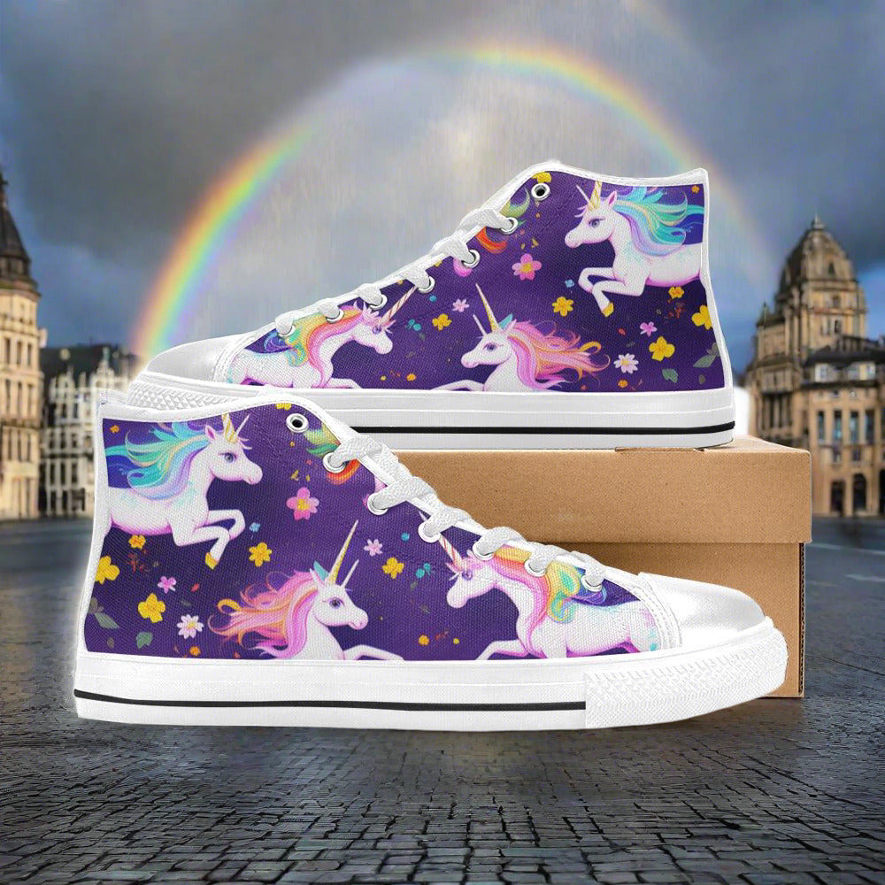 Koi Blue Gold Wearable WOMEN Bold Art - Freaky Shoes | Custom Art Sneakers