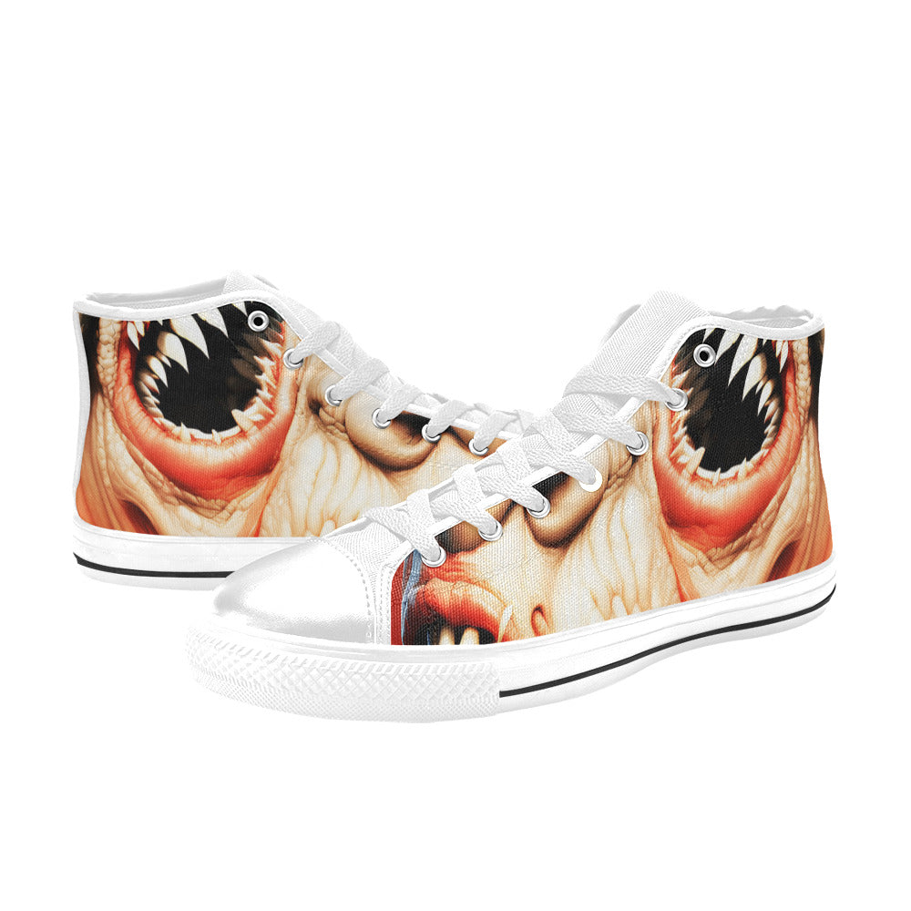MEN'S Cc Twisted Faces Men’S High Top Canvas Surreal Custom Shoes