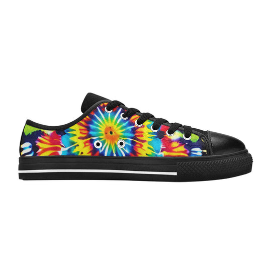 WOMEN'S Tie Dye Art Canvas Aesthetic Custom Sneakers