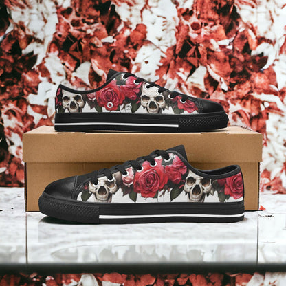Monarch Crimson Black Vivid MEN Bold Art - Freaky Shoes | Custom Art Sneakers