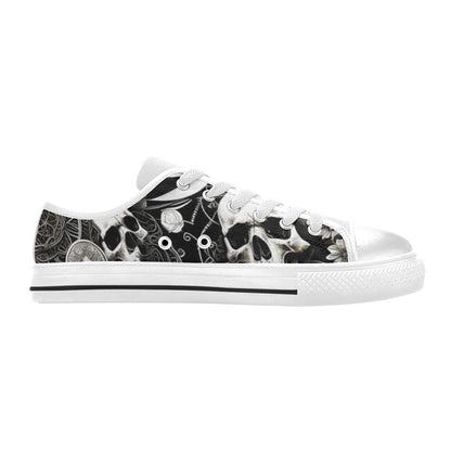 WOMEN'S Skulls Love Canvas Y2K Custom Shoes