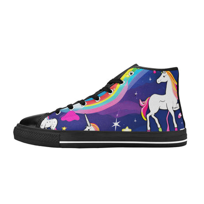 MEN'S Unicorns Abstract Men’S High Top Canvas Dreamcore Custom Sneakers