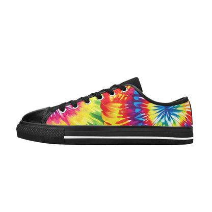 WOMEN'S Tie Dye Love Canvas Wallpaper Art Sneakers