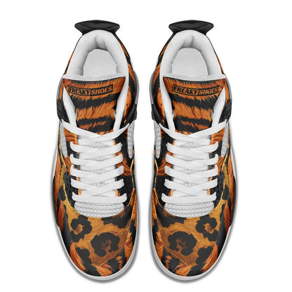 Animal Print Unisex Non Slip Lace Up Breathable Fashion Sneakers