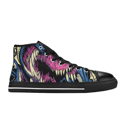 WOMEN'S Cc Long Teeth Long High Top Canvas Dark Academia Sneakers