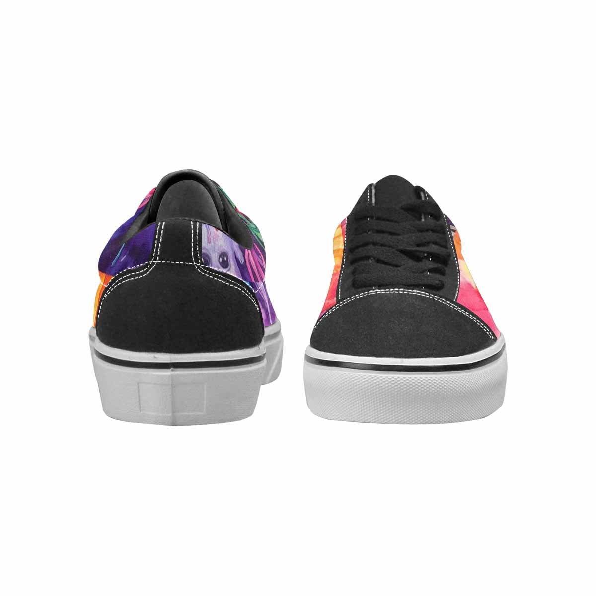 WOMEN'S Aliens  Tie Dye Lace-Up Canvas Vivid Sneakers