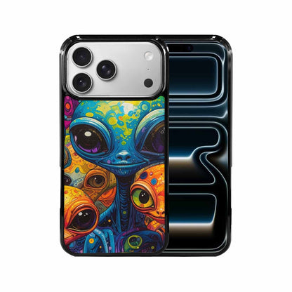 iPhone 17 Pro Max Case — Cartoon Alien Characters Alien Scifi, Custom Printed Phone Case